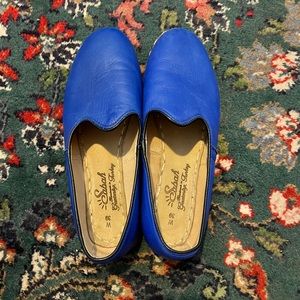 Bright blue Sabah flats size 39, practically new